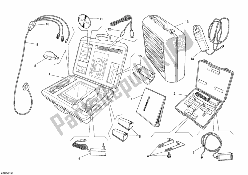 All parts for the Check Intrument Dds of the Ducati Multistrada 1200 S ABS 2010